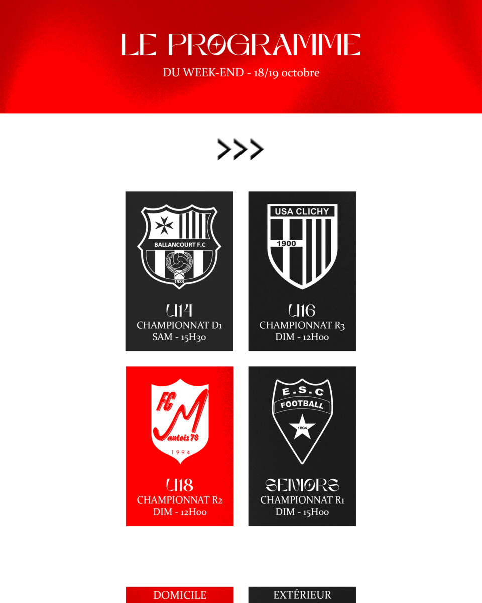Programme du week-end