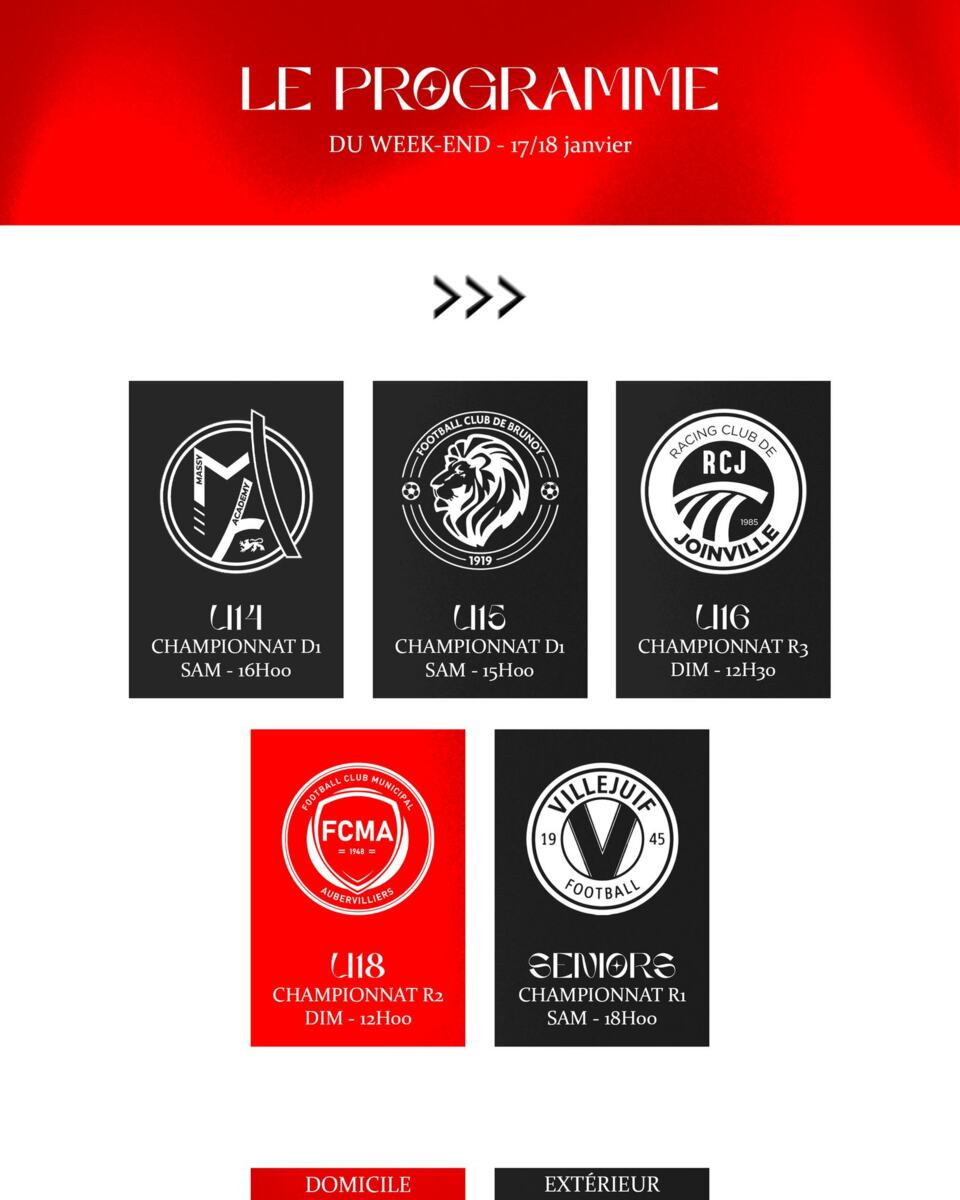 Programme du week-end