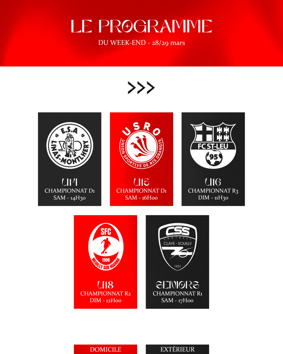 Programme du week-end