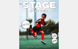 STAGE D'HIVER - INSCRIPTIONS OUVERTES