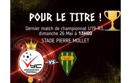 Dim 26 mai / 13 h stade Mollet de Yerres