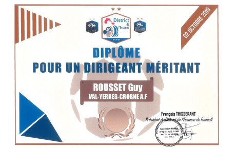 Notre dirigeant Guy diplômé !