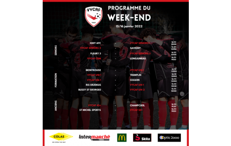 Programme du week-end