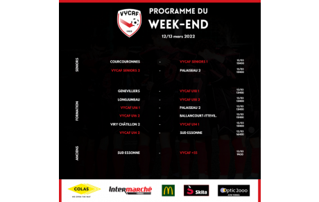 Programme du week-end