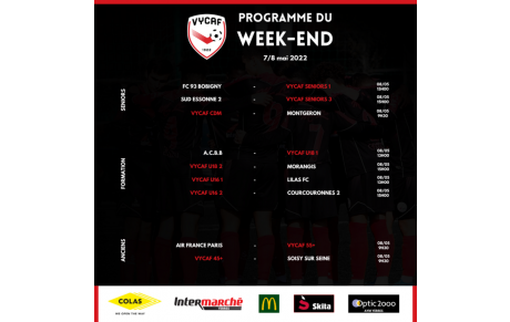 Programme du week-end