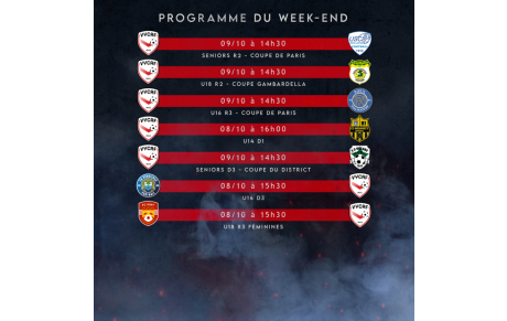 Programme du week-end