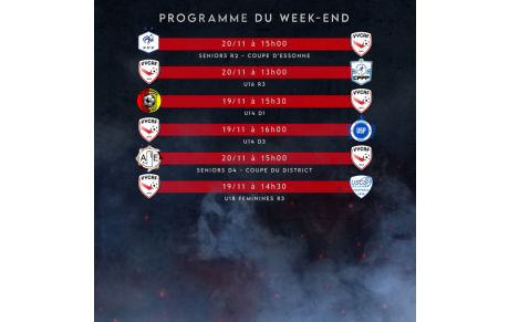 Programme du week-end