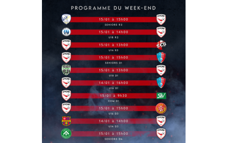 Programme du week-end