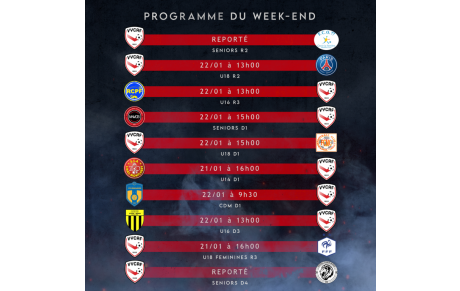 Programme du week-end