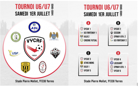 1er JUILLET / TOURNOI U6-U7