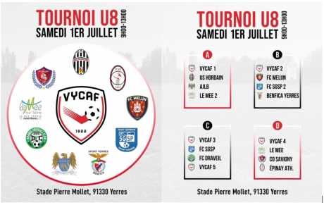 1er JUILLET TOURNOI U 8