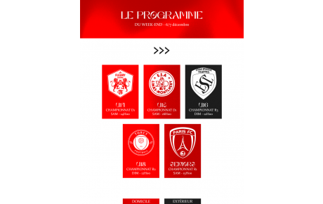 Programme du week-end